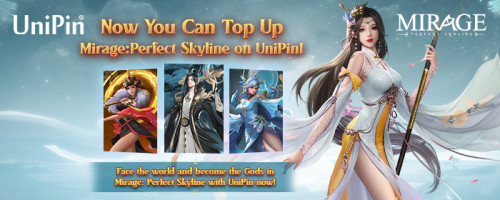 Game Pertarungan Dewa dan Iblis Mirage: Perfect Skyline Kini Sudah Bisa Top Up #PakeUniPin